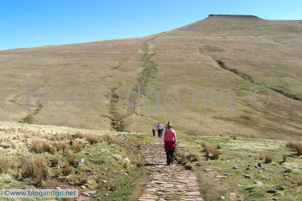 On the way to the top of Y Gyrn